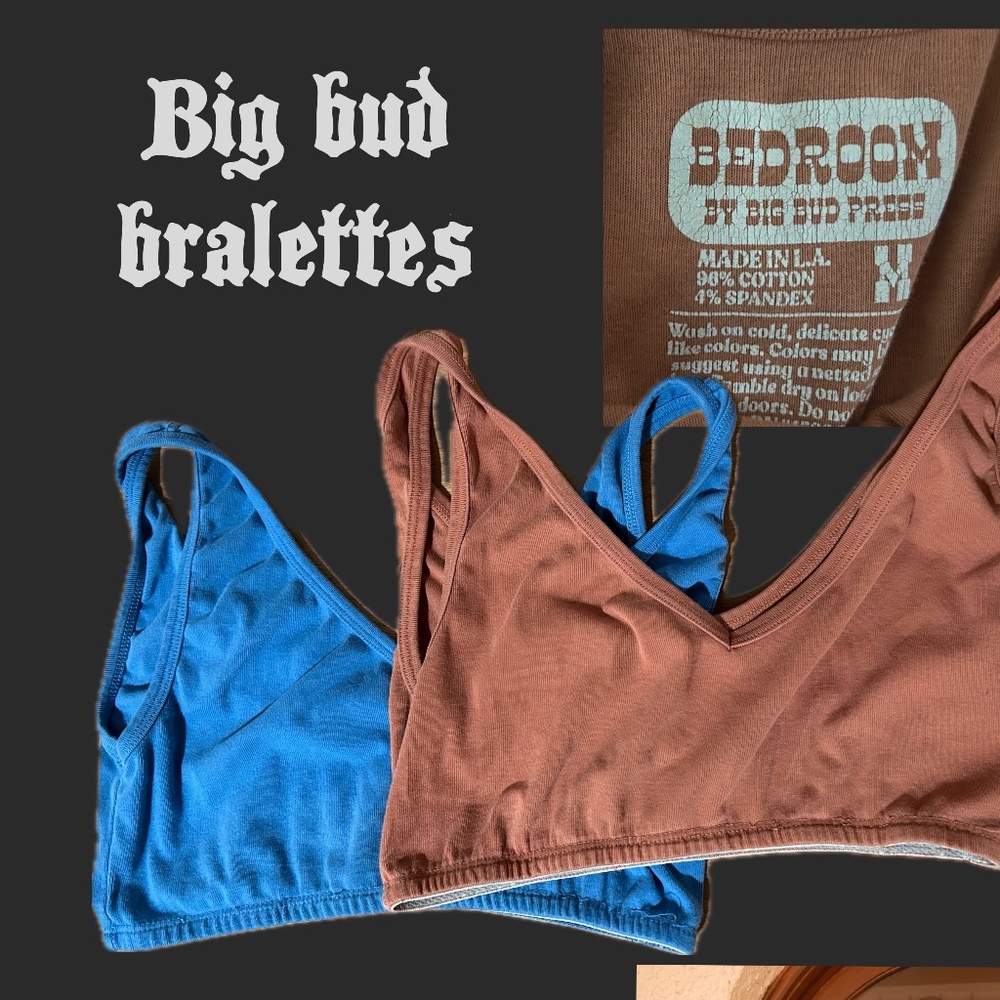 Two Big Bud Bedroom bralettes